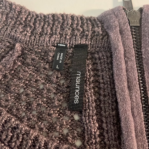 Maurice’s size Lg Knit Sweater in Plum/Purple - Picture 4 of 9